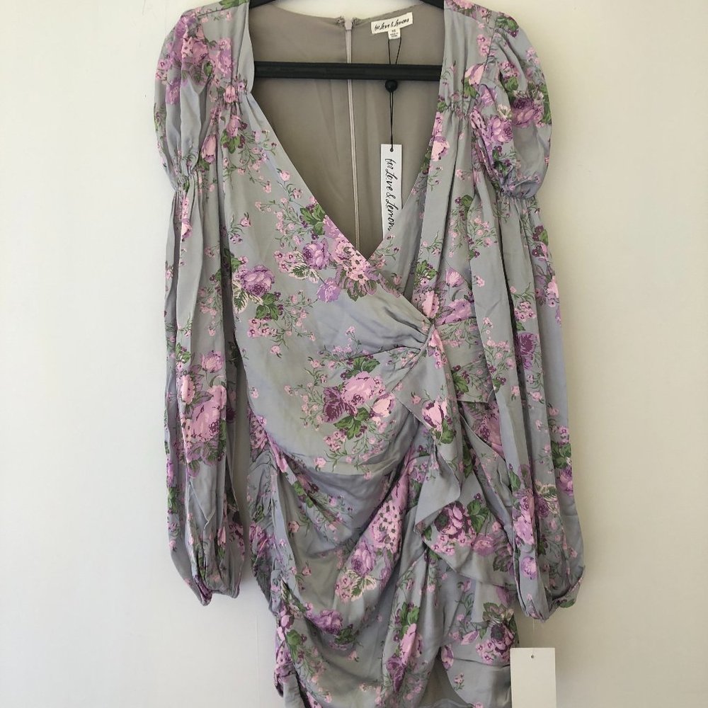 For Love and Lemons Jardin Floral Mini Dress
